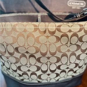 COACH Brown Hobo Bag with dust cover.